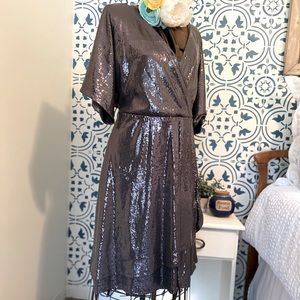Gray Sequin dress TORRID size 2 / 18 / 20 NWT
